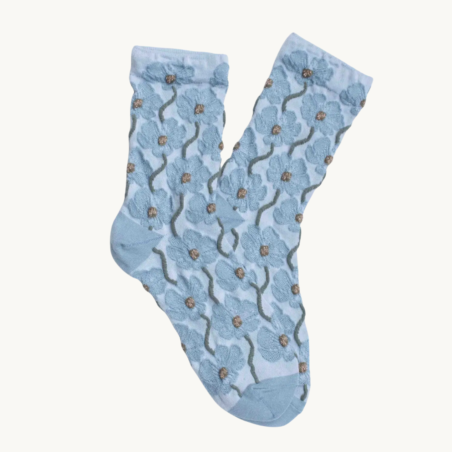 Floral Bloom Cotton Blend Socks