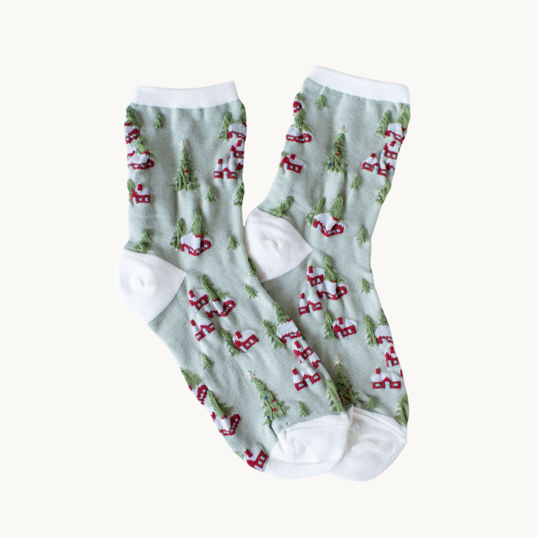 Christmas Village Casual Socks