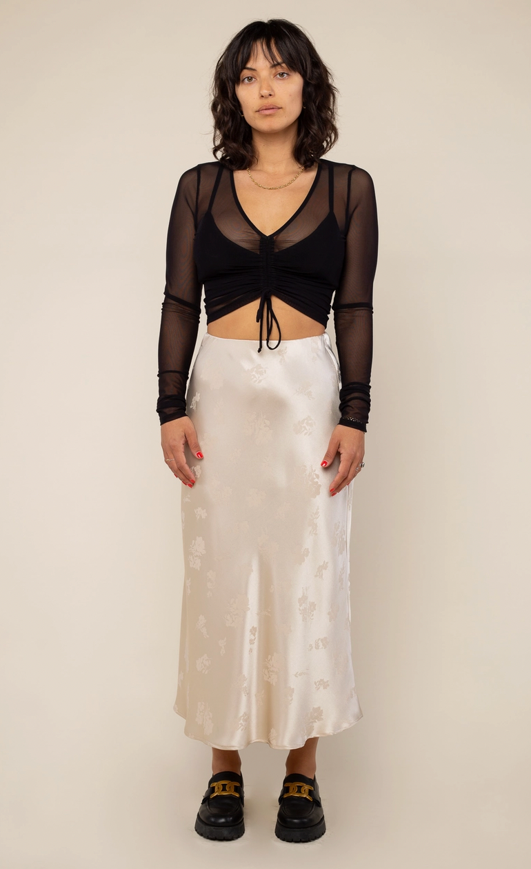 Floral Jacquard Skirt