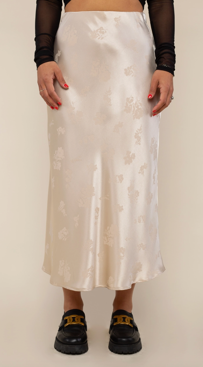 Floral Jacquard Skirt