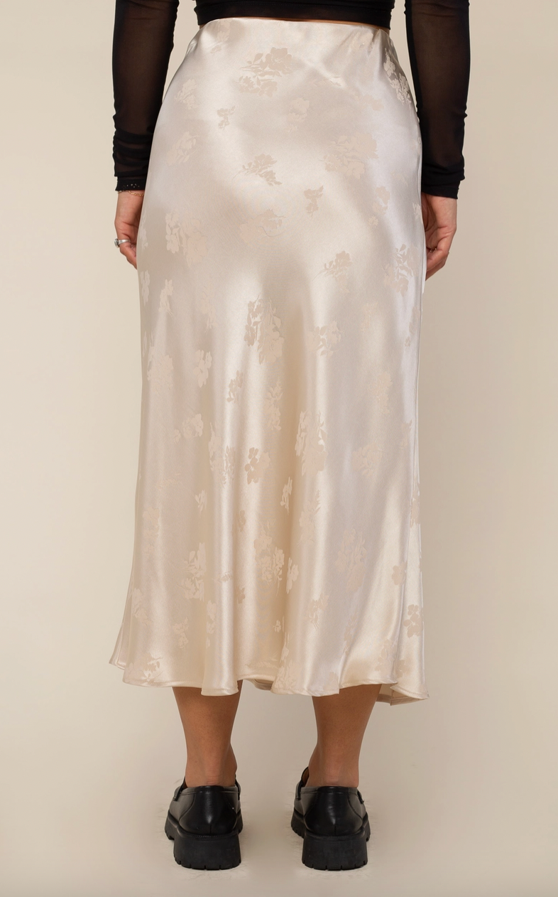 Floral Jacquard Skirt