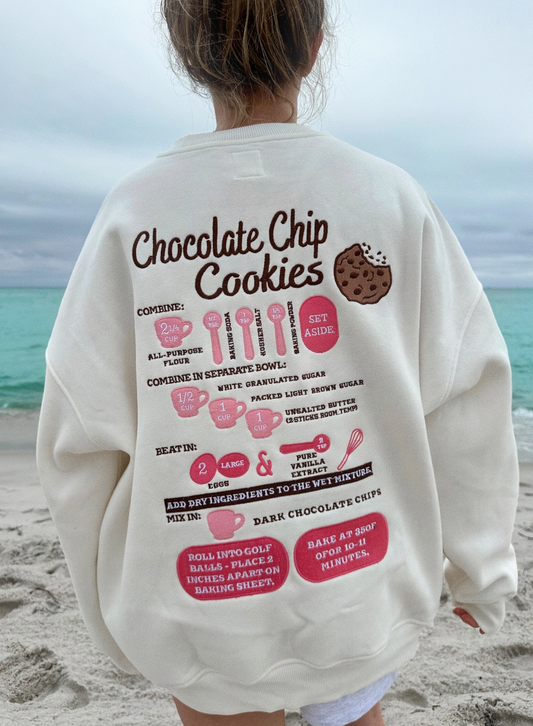 Chocolate Chip Cookie Recipe Sweatshirt