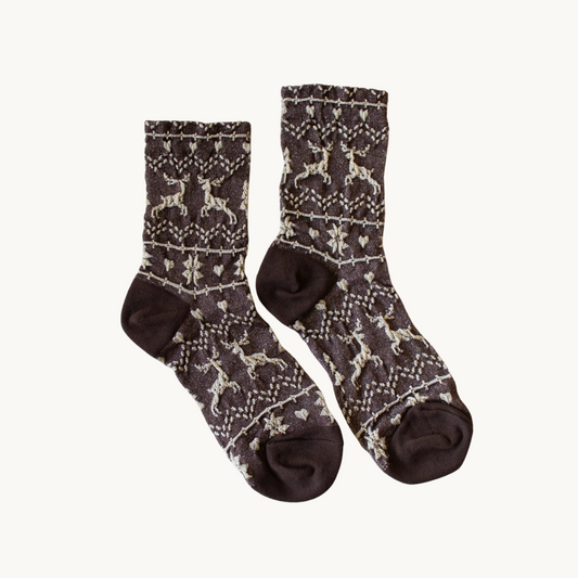 Christmas Glitter Casual Crew Socks