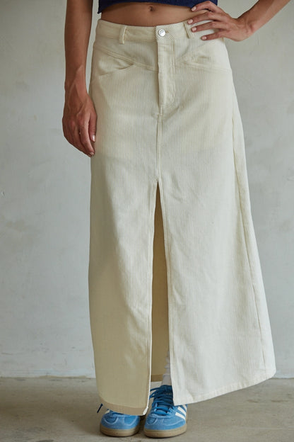 Corduroy Maxi Skirt