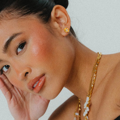 Sunburst Flower Studs