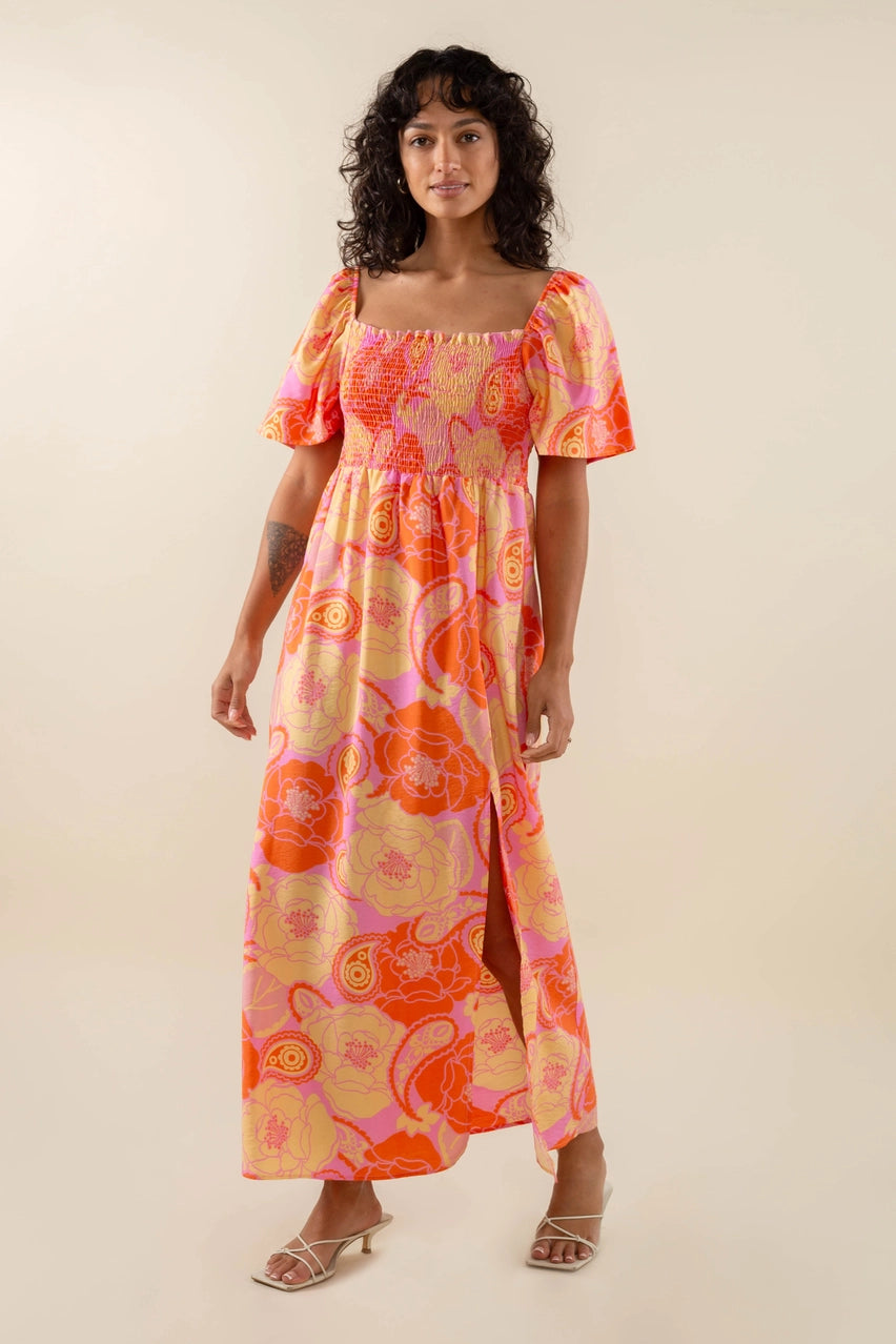 Amanda Floral Maxi Dress - Plus Size