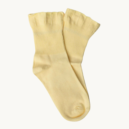 Ruffle Edge Cotton Socks