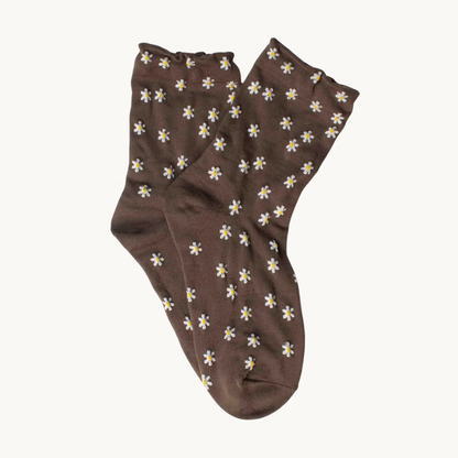 Daisy Meadow Cotton Blend Socks