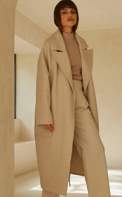 Monte Wrap Wool Coat