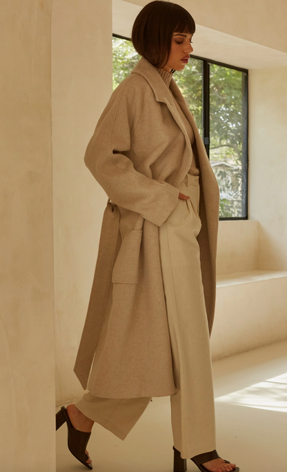 Monte Wrap Wool Coat