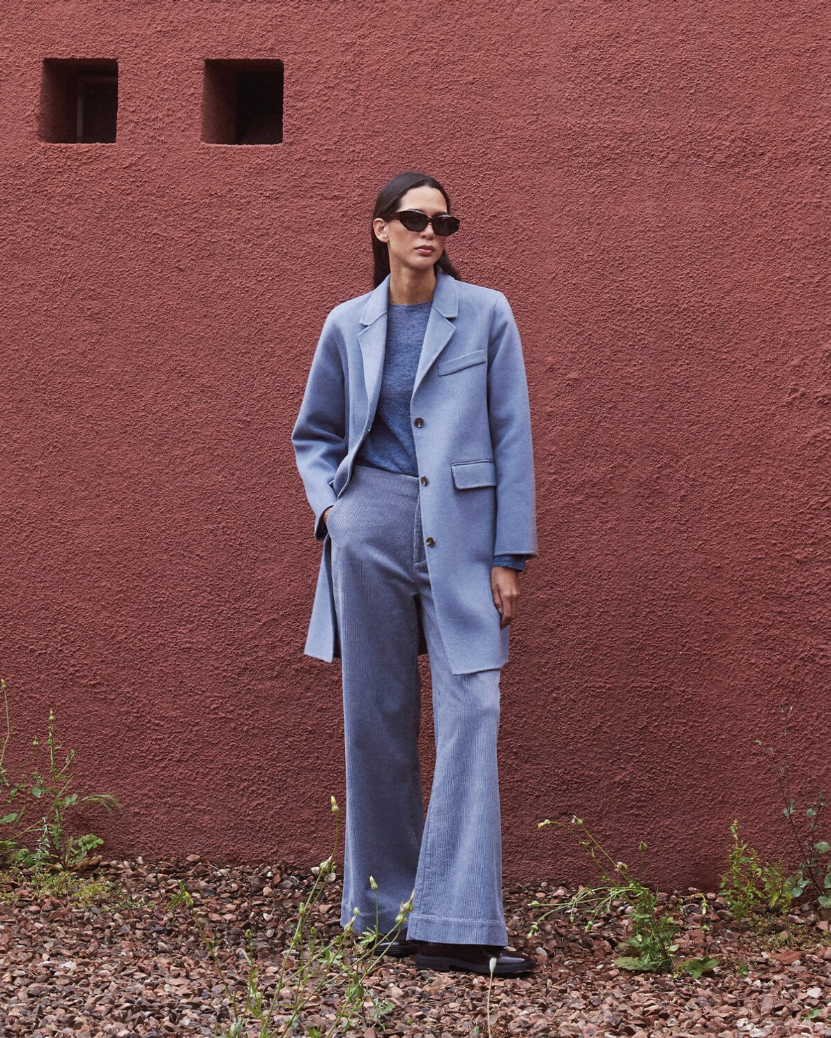 Corduroy Flared Trousers