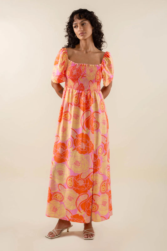 Amanda Floral Maxi Dress - Plus Size