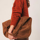 Cognac Suede Bolsos